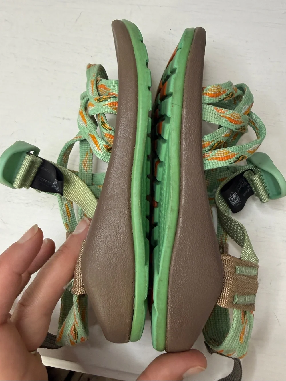 Chaco ZX1 Kids Sport Sandals Turquoise Size 11